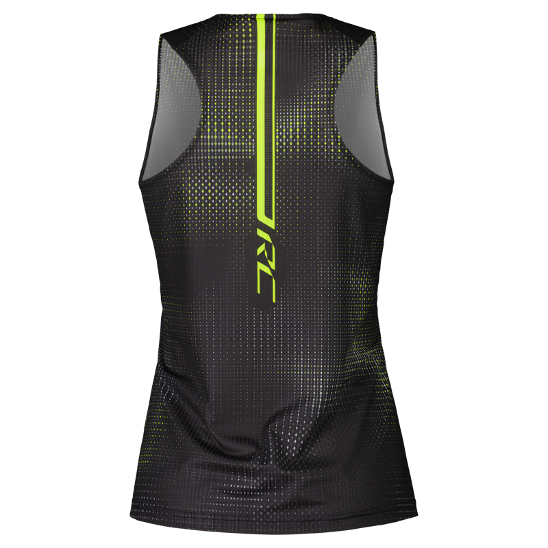 Scott RC Run Women's Running Tank in Black/Yellow-1