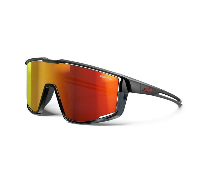 Julbo Fury Running Sunglasses with Reactiv Lens in Black / Red 