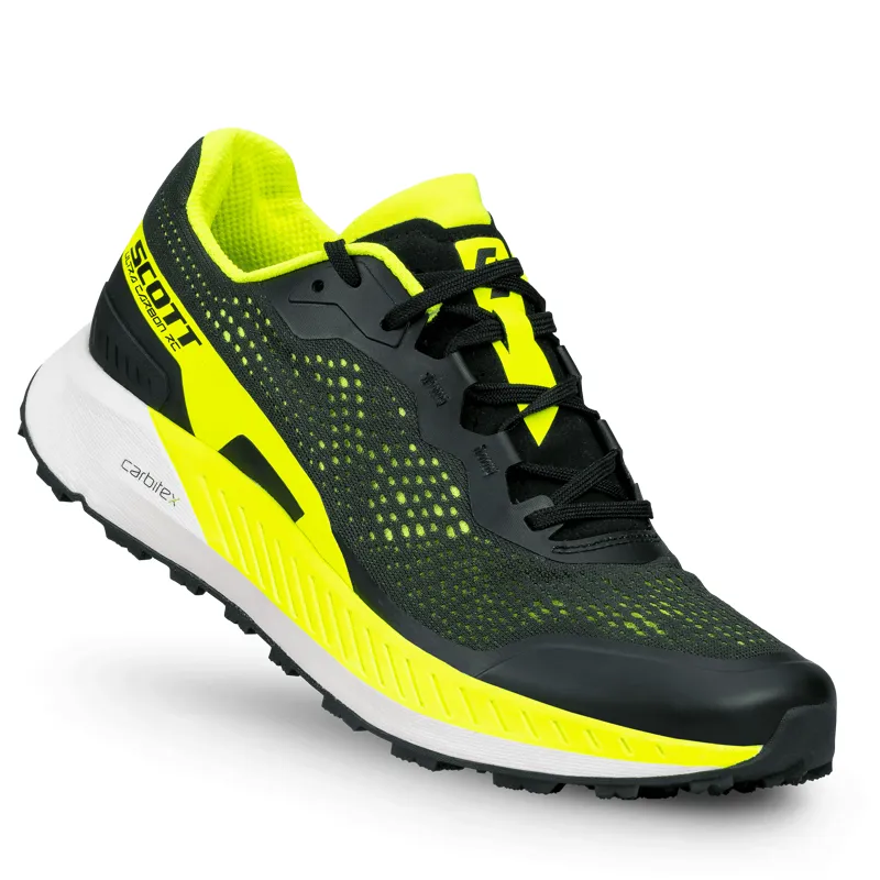 Scott Ultra Carbon RC Men's Trail Running Shoe in Black/Yellow-4
