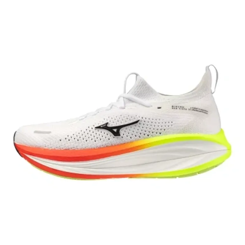 Mizuno Neo Vista 3 Men's Road Running Shoe in White/Black/Orange-3