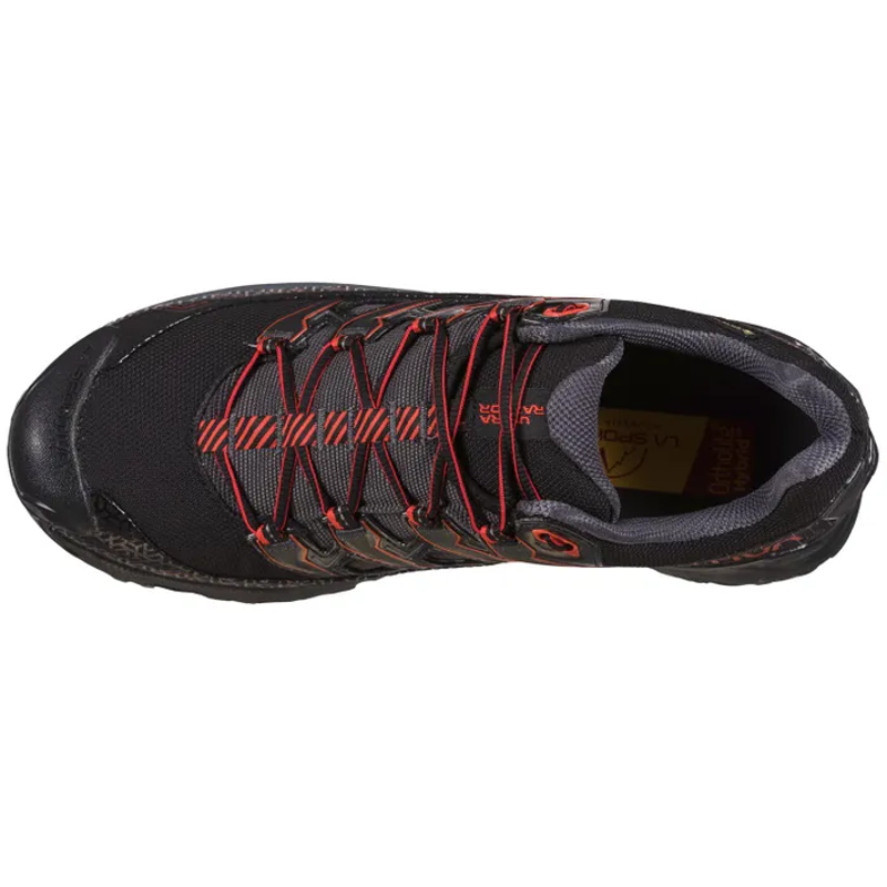 La Sportiva Ultra Raptor II GTX Men's Hiking Shoe in Black/Goji-2