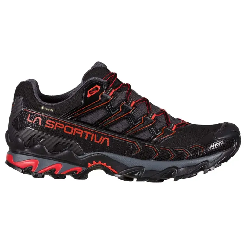 La Sportiva Ultra Raptor II GTX Men's Hiking Shoe in Black/Goji