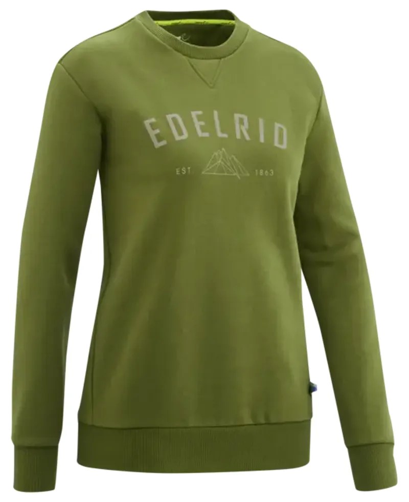 Edelrid Spotter Crew Women's Pullover in Olive