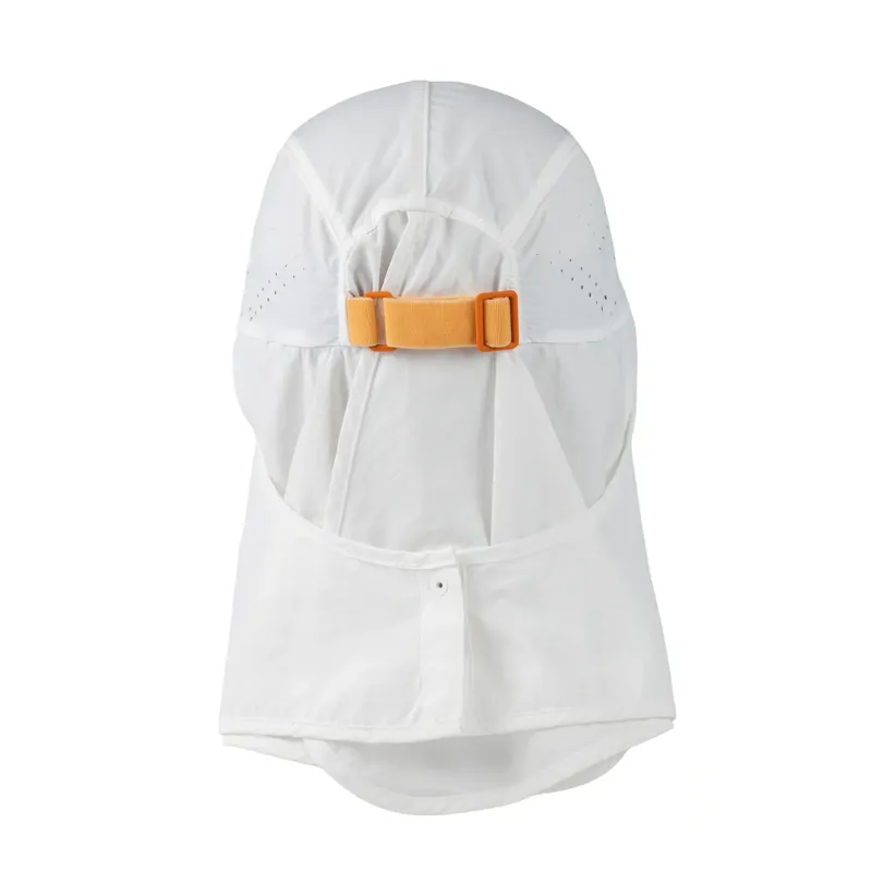 Buff Desert Cap in Solid White-2