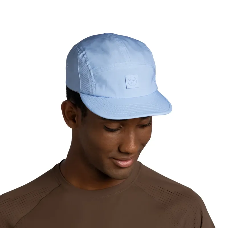 Buff 5 Panel Go Cap in Solid Glory Blue-2