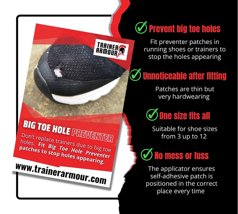 Trainer Armour Big Toe Hole Preventer Patches-1