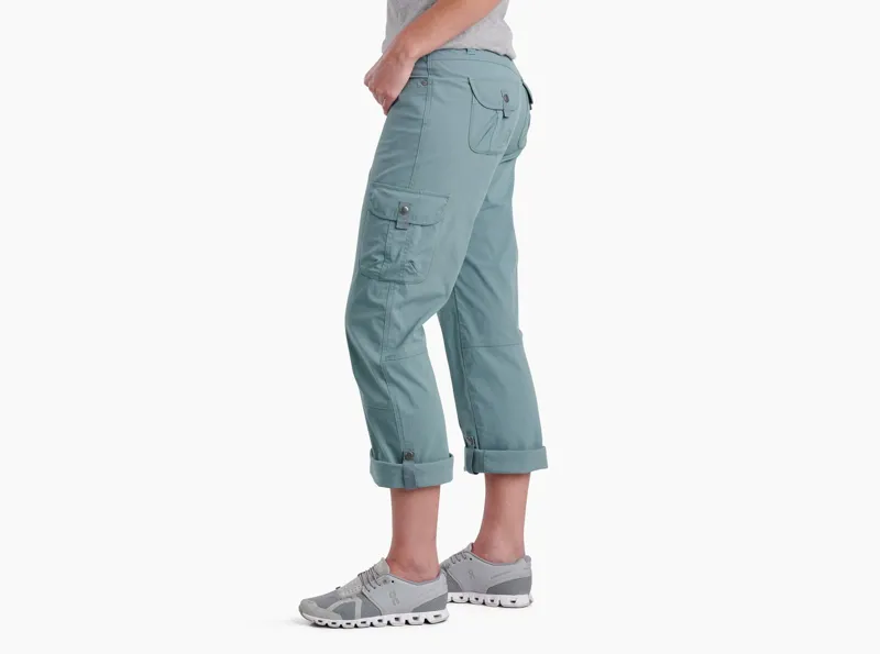 Kuhl Splash Roll-Up Women's Trouser in Eucalyptus-2