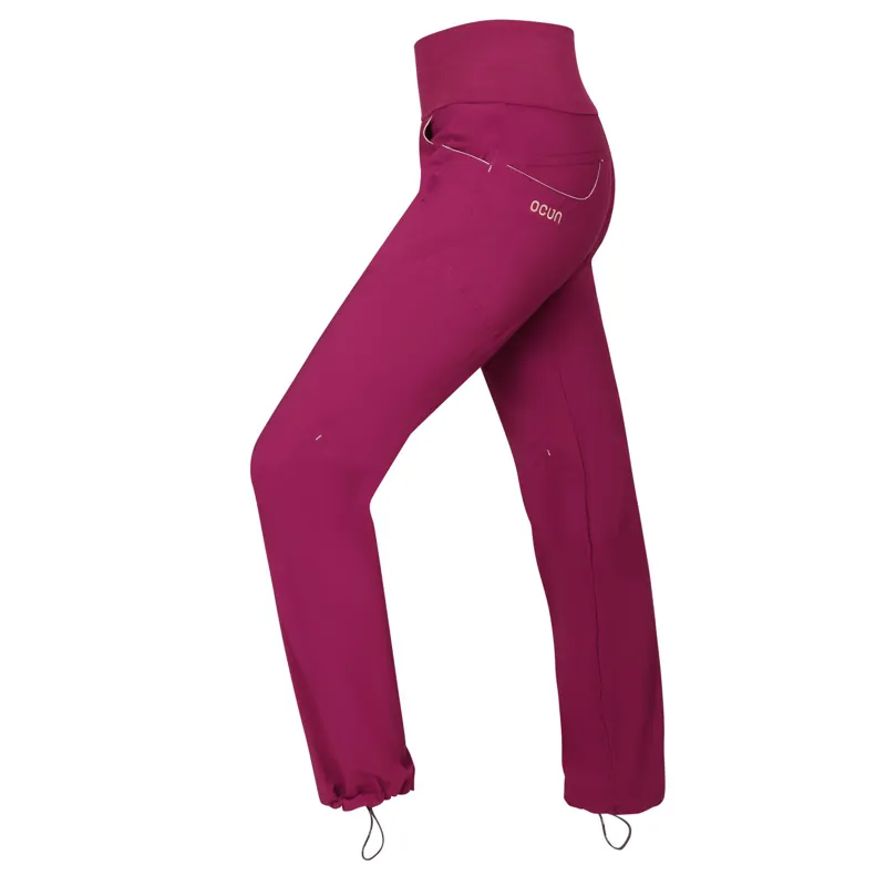 Ocun Noya Pant Women's Climbing Trouser in Wine Rhododendron-3
