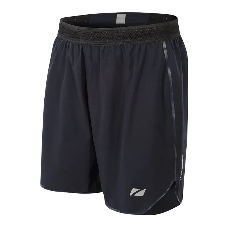 Zone3 Men's 7-inch Run Linerless Shorts in Navy/Silver