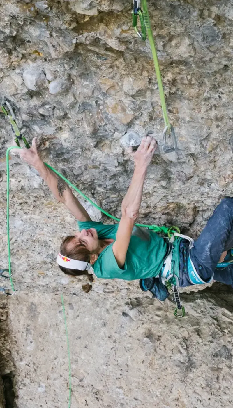 Edelrid Canary Pro Dry 8.6mm Climbing Rope in Neon Green-6