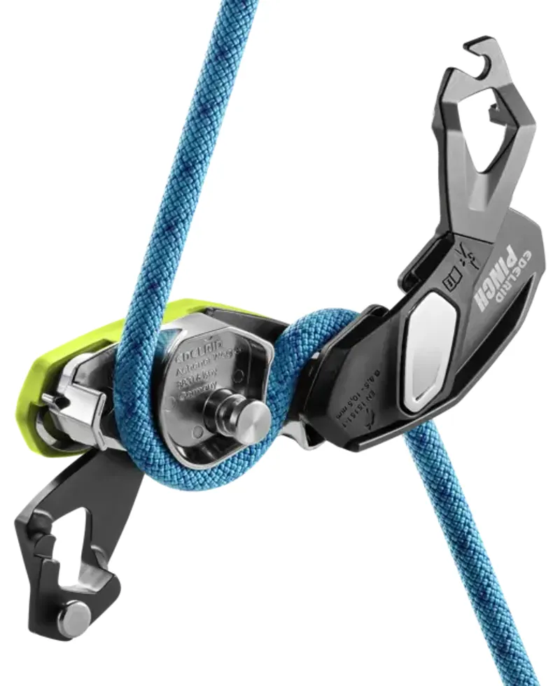 Edelrid Pinch Belay Device in Anthracite/Oasis -10