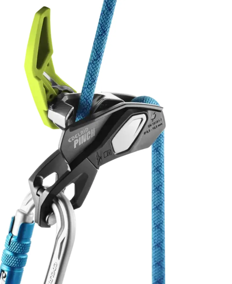 Edelrid Pinch Belay Device in Anthracite/Oasis -9