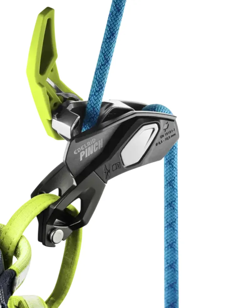 Edelrid Pinch Belay Device in Anthracite/Oasis -8