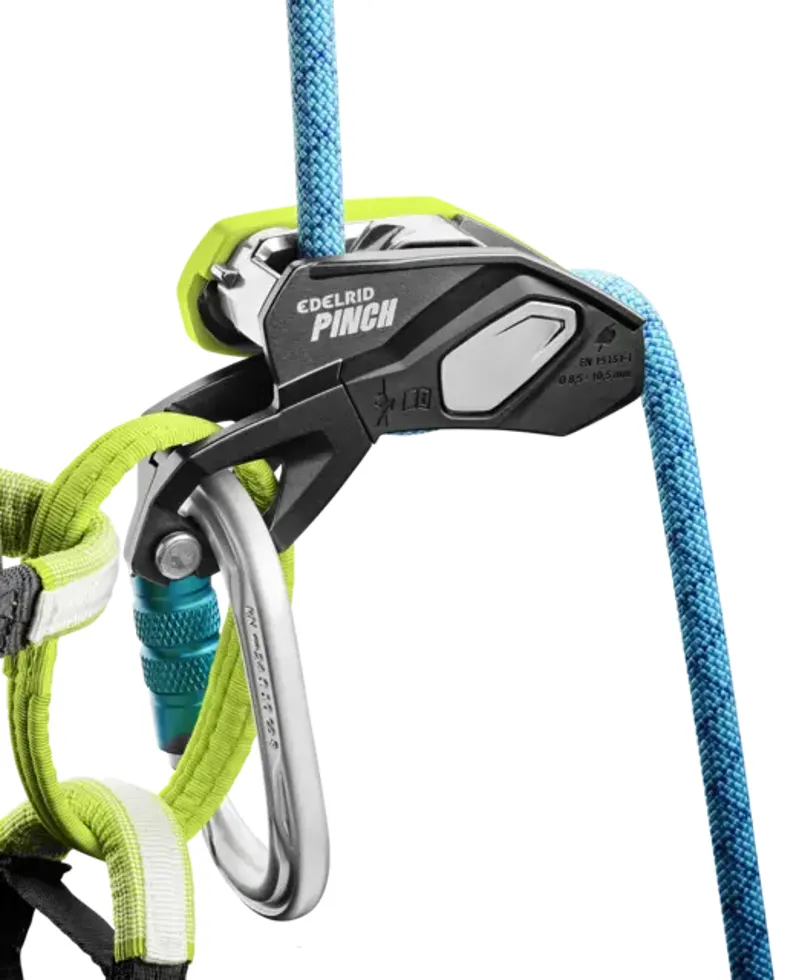 Edelrid Pinch Belay Device in Anthracite/Oasis -6