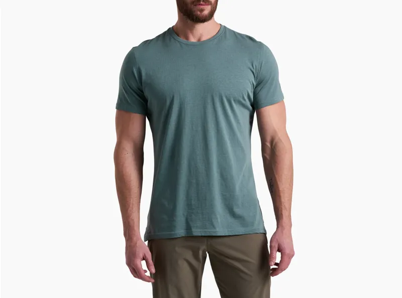 Kuhl Brazen KUHLDRY Men's SS T-Shirt in Blue Alloy 