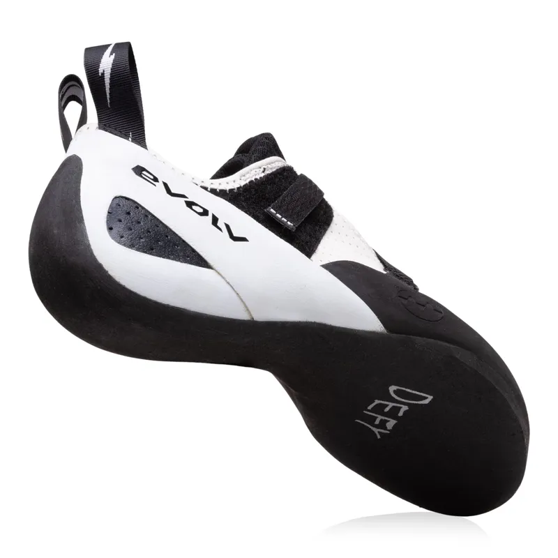 Evolv Defy Unisex Climbing Shoe in White/Black-4
