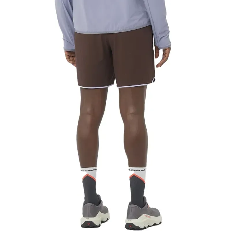 Salomon Sense Aero 7inch Men's Running Shorts in Coffee Bean-3