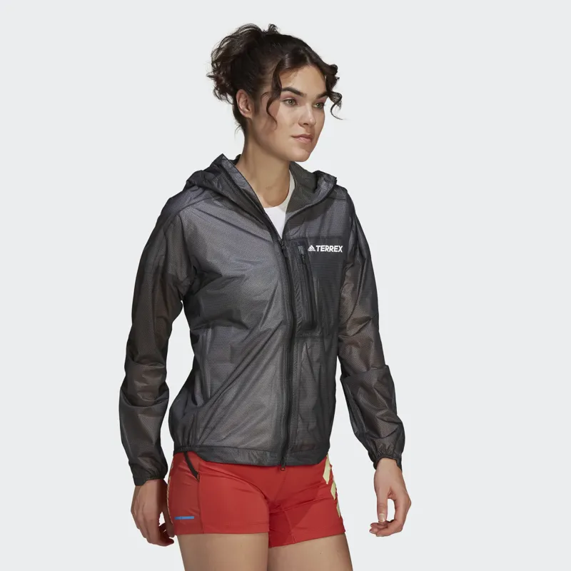 adidas Terrex Agravic Rain Jacket Women's WP Running Jacket in Black-2