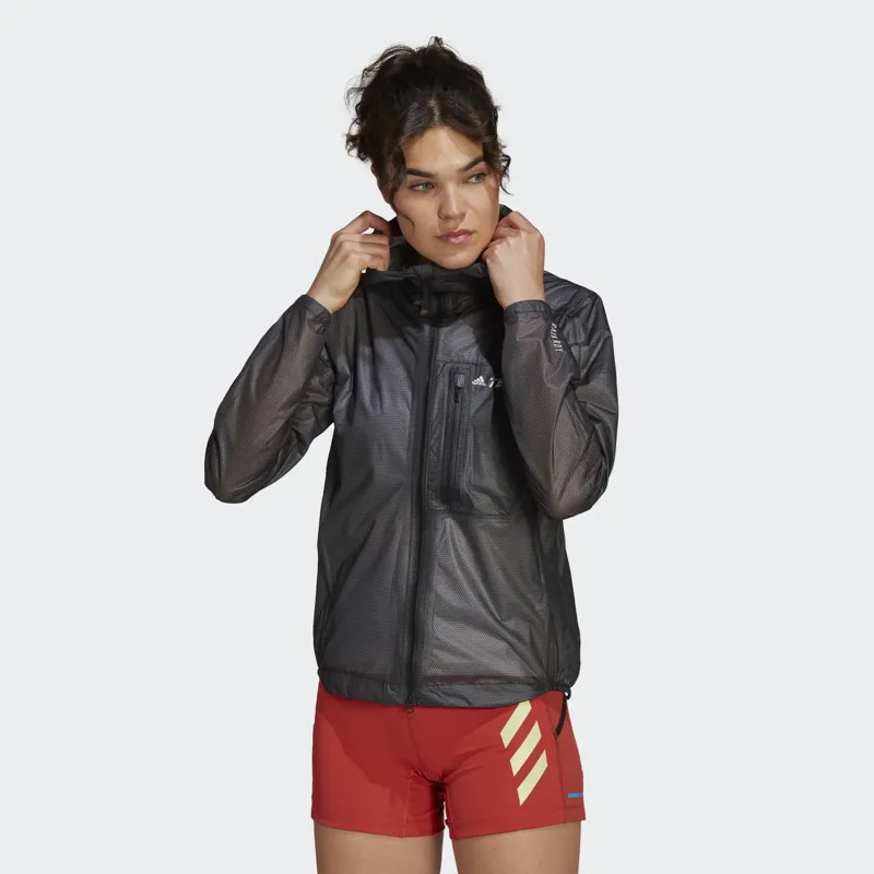 adidas Terrex Agravic Rain Jacket Women's WP Running Jacket in Black-1