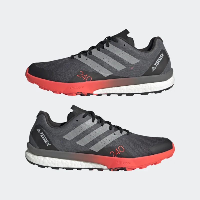adidas Terrex Speed Ultra Men's Trail Running Shoe in Core Black/Matte Silver/Solar Red-11