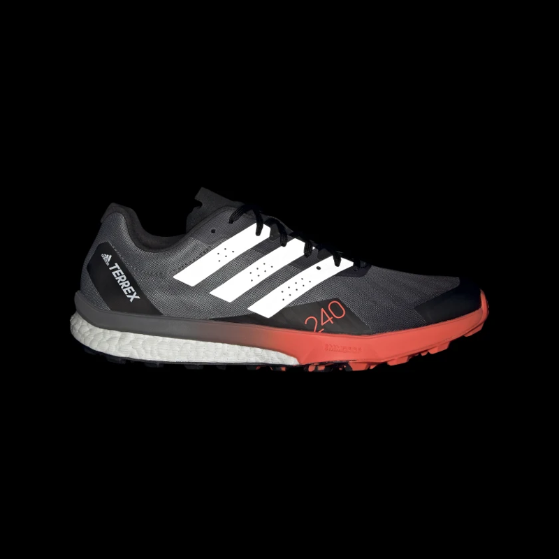 adidas Terrex Speed Ultra Men's Trail Running Shoe in Core Black/Matte Silver/Solar Red-9