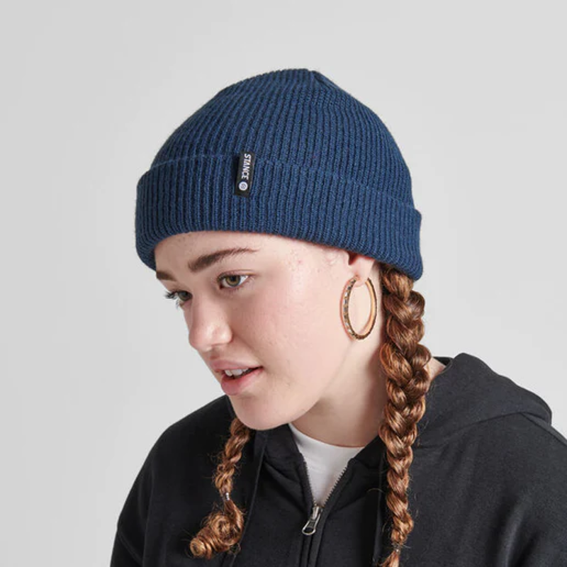 Stance Icon 2 Beanie Shallow Fit in Navy-2