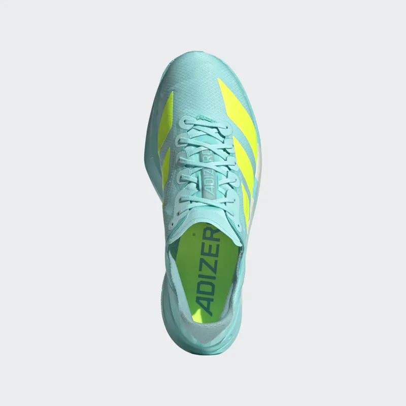 adidas Adizero Adios Pro 4 Men's Road Running Shoe in Flash Aqua/Lucid Lemon/Mint Ton -1