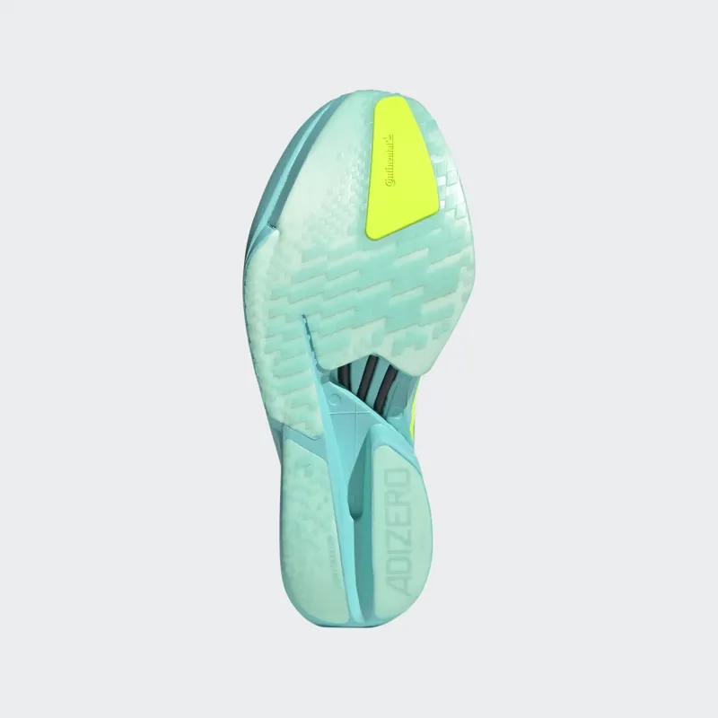 adidas Adizero Adios Pro 4 Men's Road Running Shoe in Flash Aqua/Lucid Lemon/Mint Ton -3