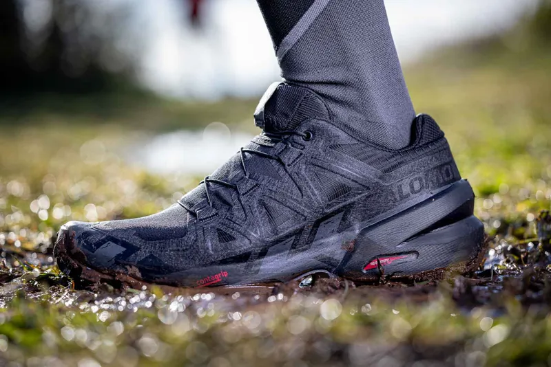 Salomon Speedcross 6 Men's Trail Running Shoe in Black/Black/Phantom-10