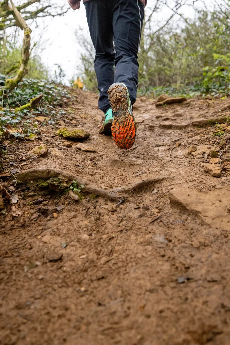 Salomon Sense Ride 5 Men's Trail Running Shoe in Black/Bay/Cherry Tomato-11