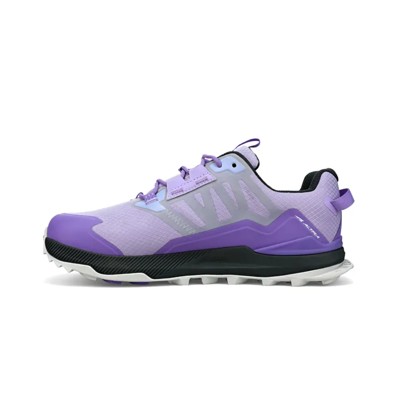 Altra Lone Peak Low ALL-WTHR 2 Women's Running/Hiking Shoe in Gray/Purple-3
