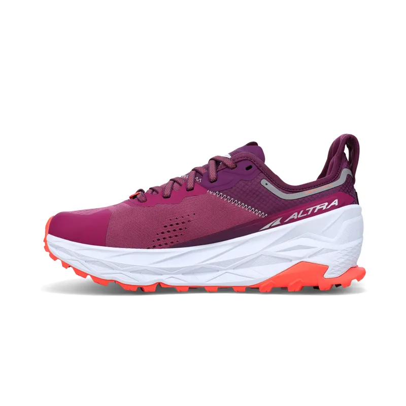 Altra Olympus 5 Women's Trail Running Shoe in Purple/Orange-3