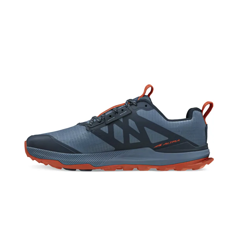 Altra Lone Peak 8 Men's Trail Running Shoe in Blue/Orange-3