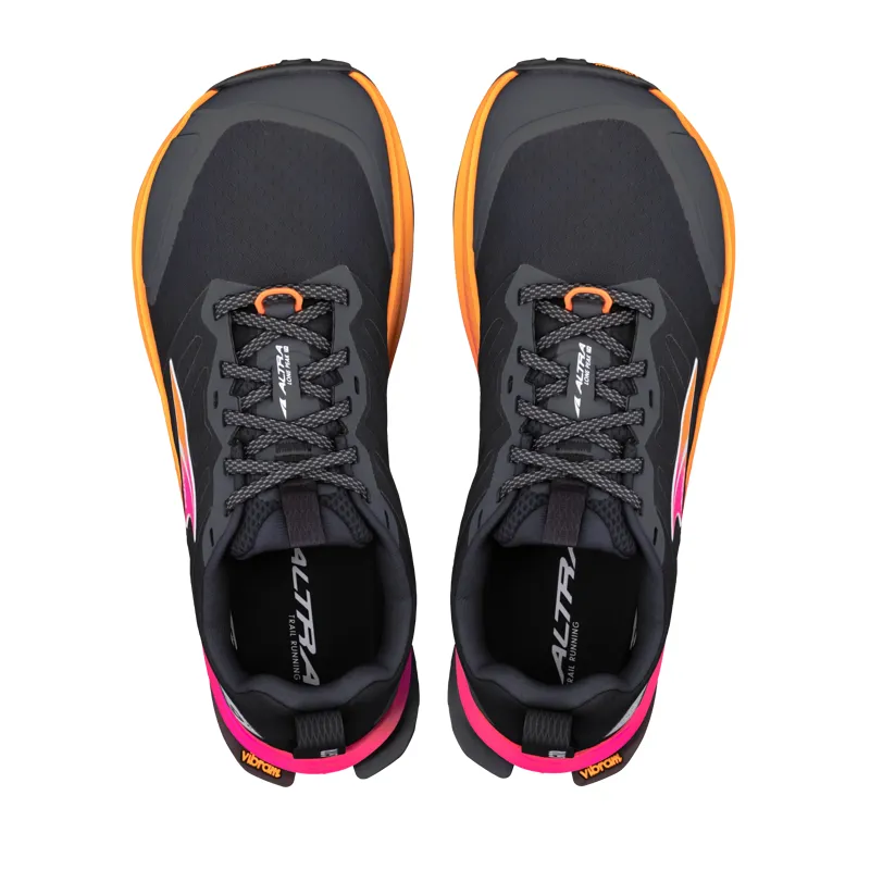 Altra Lone Peak 9+ Women's Trail Running Shoe in Black/Knockout Pink/White-1
