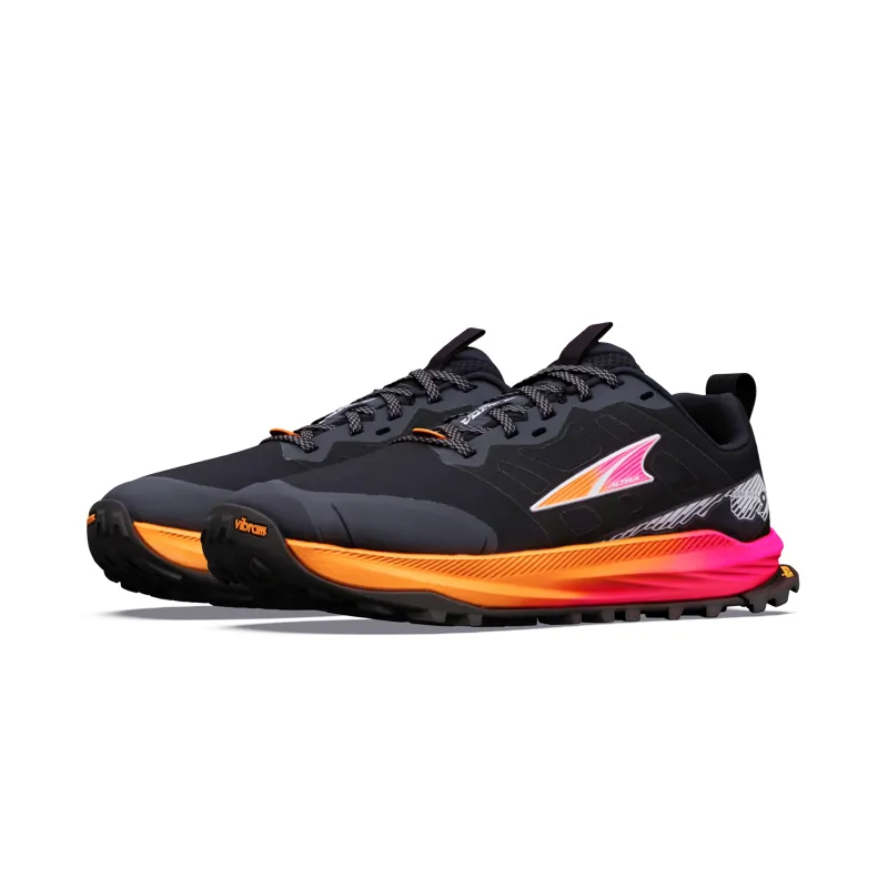 Altra Lone Peak 9+ Women's Trail Running Shoe in Black/Knockout Pink/White-4