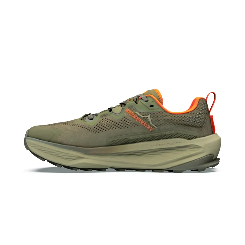 Altra Olympus 7 Men's Trail Running Shoe in Dark Olive/Black/Aloe-3