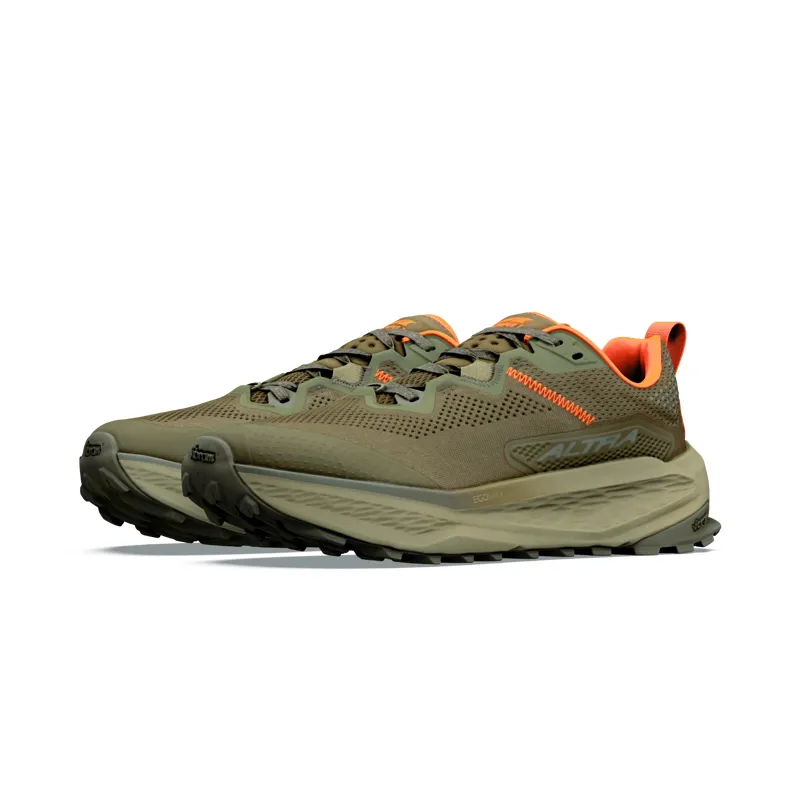 Altra Olympus 7 Men's Trail Running Shoe in Dark Olive/Black/Aloe-5