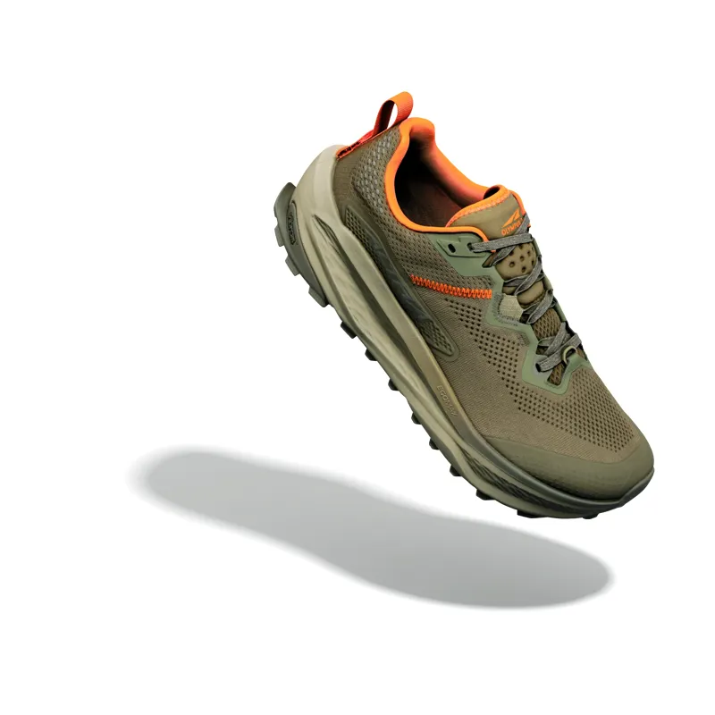 Altra Olympus 7 Men's Trail Running Shoe in Dark Olive/Black/Aloe-4