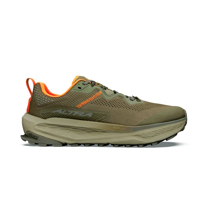 Altra Olympus 7 Men's Trail Running Shoe in Dark Olive/Black/Aloe