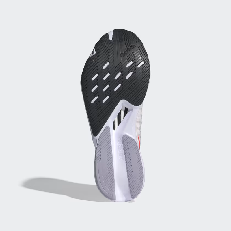 adidas Adizero Boston 12 Men's Road Running Shoe in Cloud White/Aurora Met/Solar Red-2