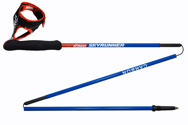 Mountain King SkyRunner Edge Trail Running Poles in Ultra Blue/Ultra Red