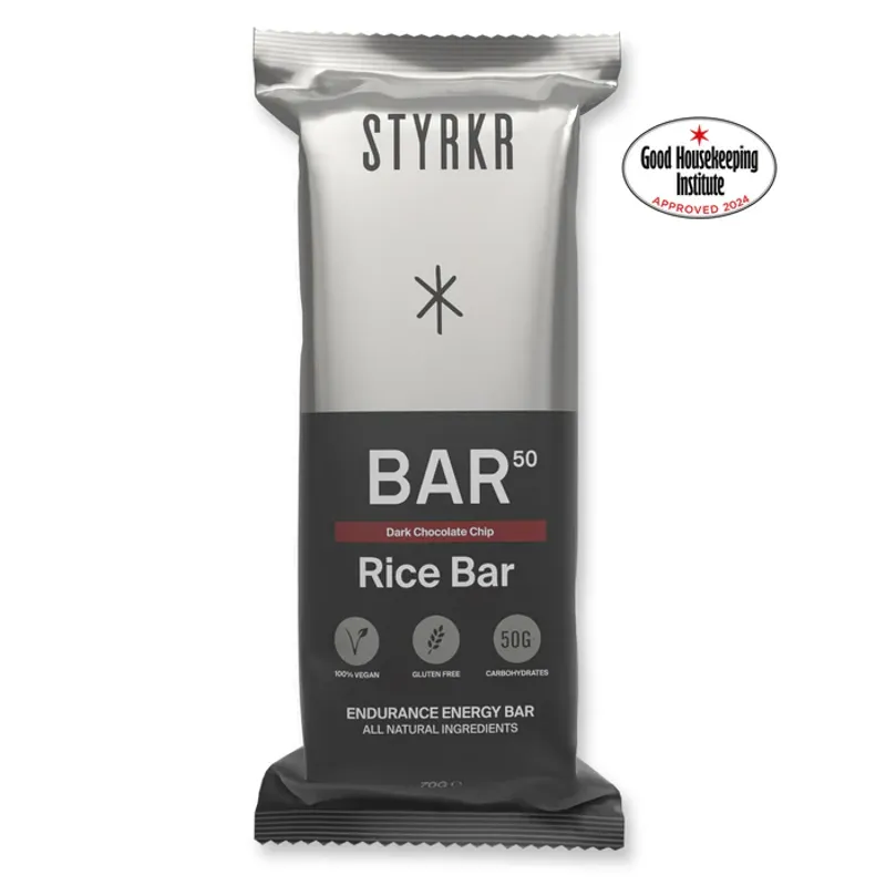 Styrkr BAR50 Rice Dark Chocolate Chip Energy Bar 