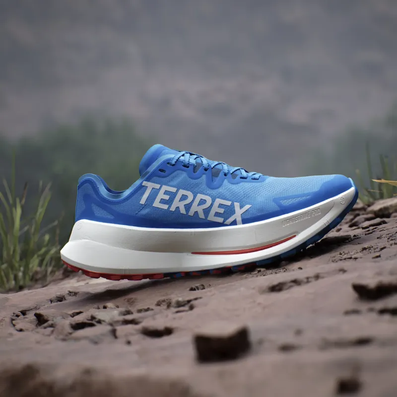 adidas Terrex Agravic Speed Ultra Men's Trail Running Shoe in Pulse Blue/Grey One/Semi Impact Orange-12