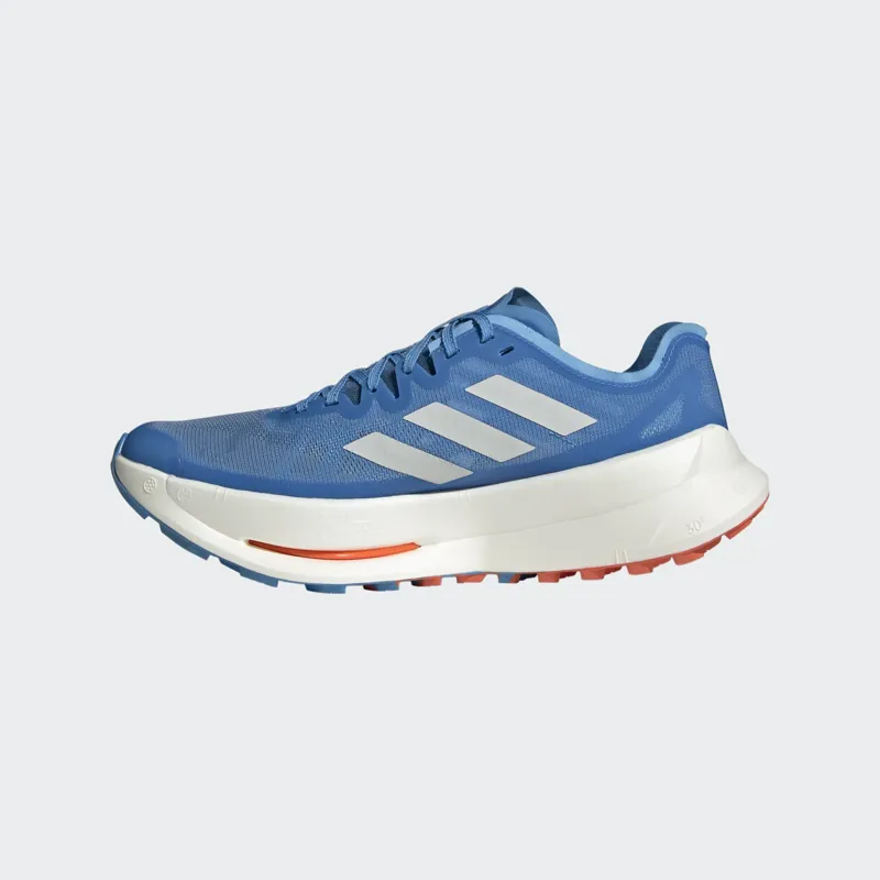 adidas Terrex Agravic Speed Ultra Men's Trail Running Shoe in Pulse Blue/Grey One/Semi Impact Orange-3