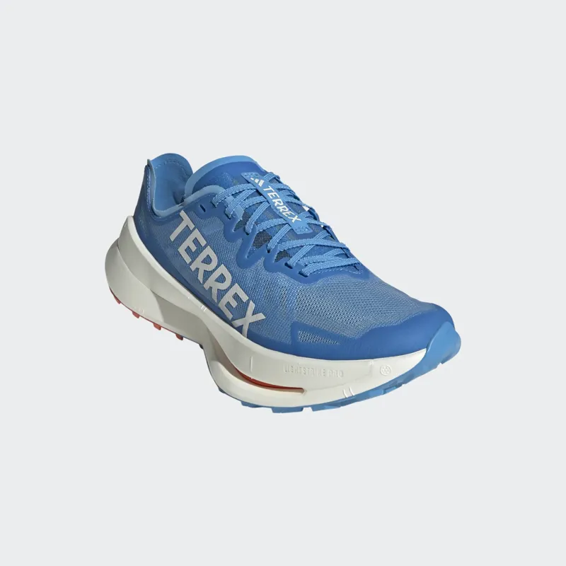 adidas Terrex Agravic Speed Ultra Men's Trail Running Shoe in Pulse Blue/Grey One/Semi Impact Orange-4