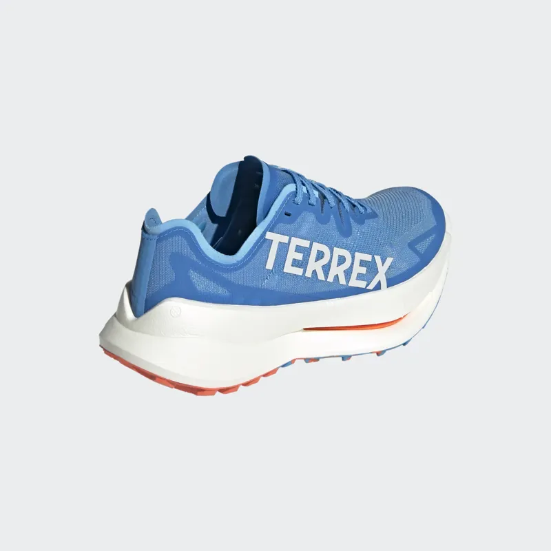 adidas Terrex Agravic Speed Ultra Men's Trail Running Shoe in Pulse Blue/Grey One/Semi Impact Orange-5