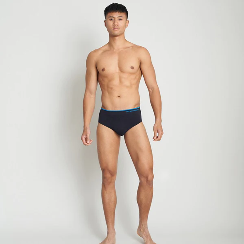 Runderwear Men's Running Brief in Black-3