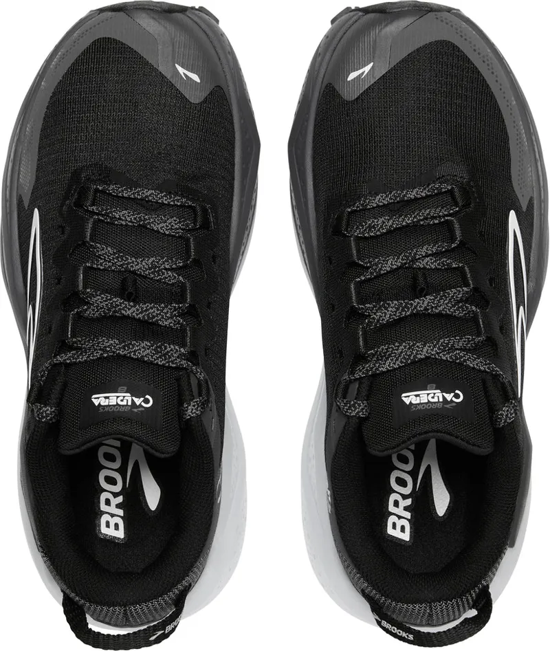 Brooks Caldera 8 Women's Trail Running Shoe in Black/Blackened Pearl/White-4