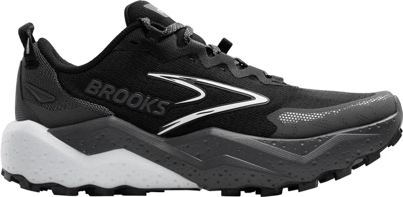 Brooks Caldera 8 Women's Trail Running Shoe in Black/Blackened Pearl/White