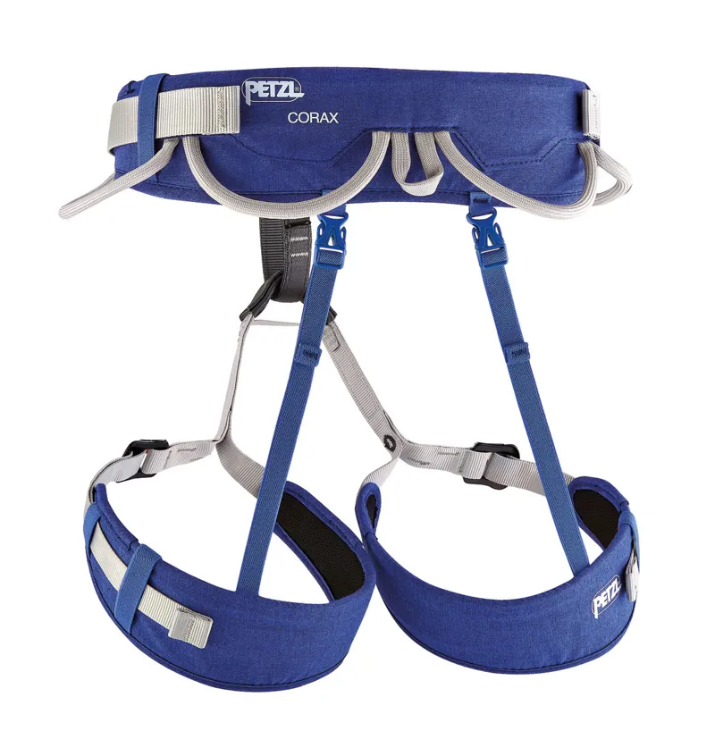 Petzl Corax Climbing Harness in Blue-1
